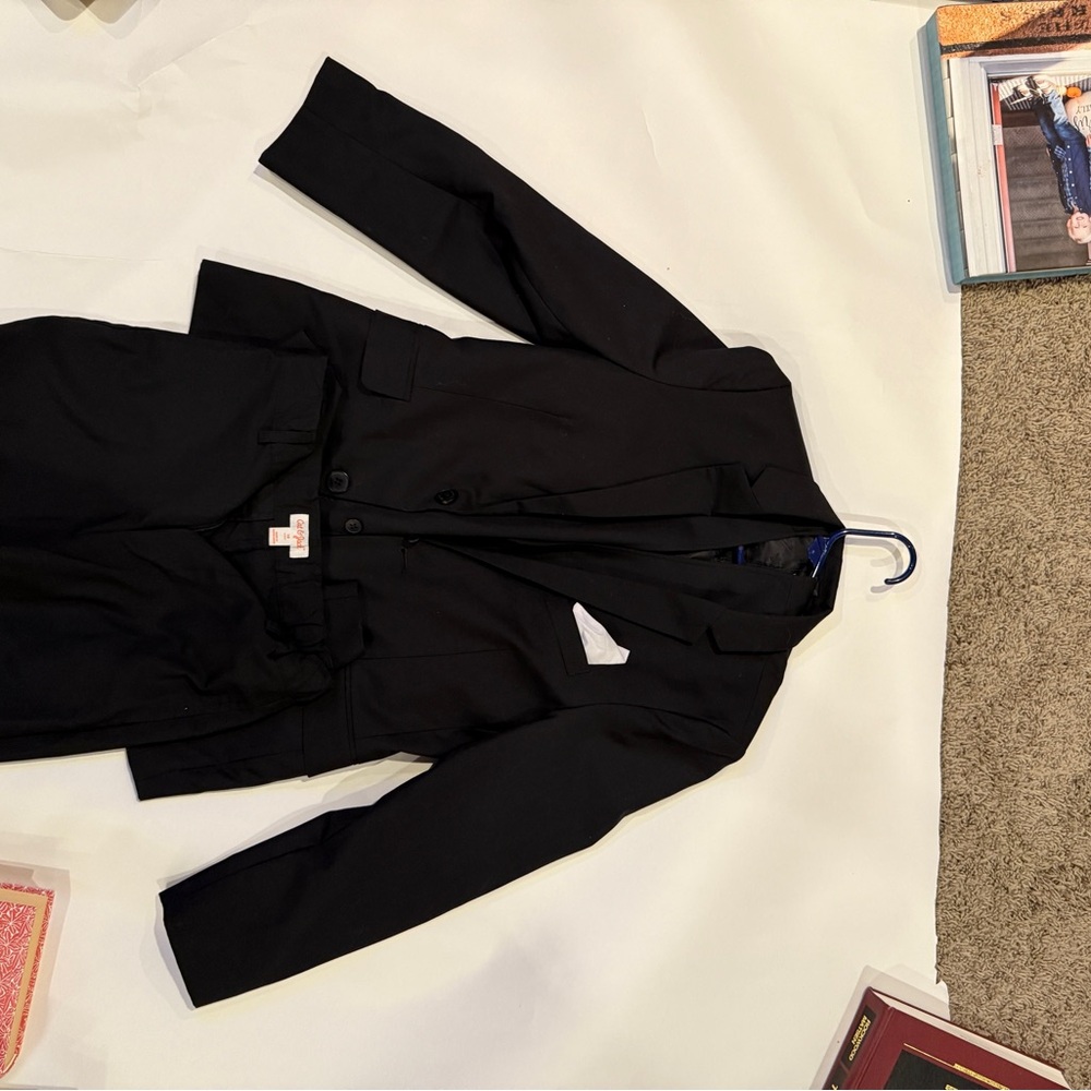 Black 3 piece suit size 10